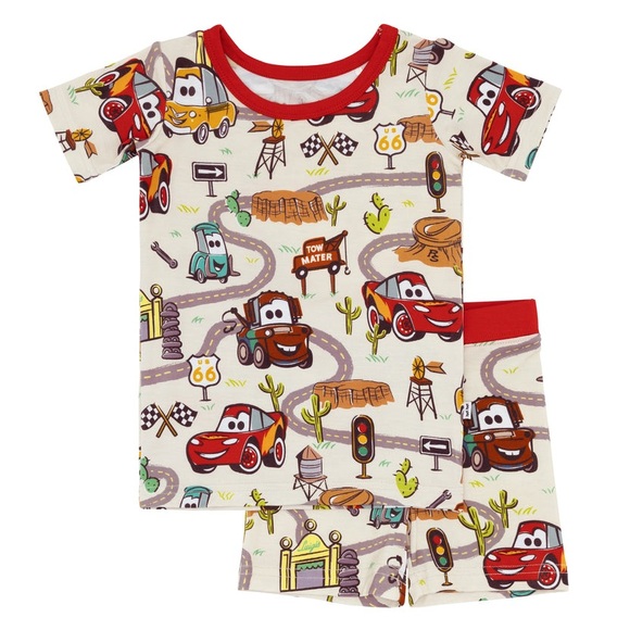 Little Sleepies Other - Radiator Springs - Two-Piece Short Sleeve & Shorts PJ Set 5/6
